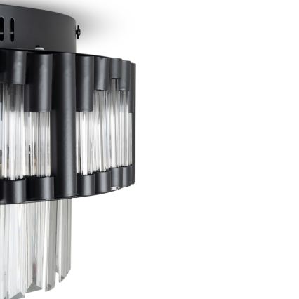 BRILAGI - LED prigušiva plafonska svetiljka CROWN LED/41W/230V 3000-6000K prečnik 48 cm crna + daljinski upravljač