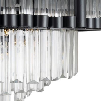 BRILAGI - LED prigušiva plafonska svetiljka CROWN LED/41W/230V 3000-6000K prečnik 48 cm crna + daljinski upravljač