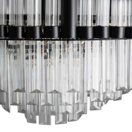 BRILAGI - LED prigušiva plafonska svetiljka CROWN LED/41W/230V 3000-6000K prečnik 48 cm crna + daljinski upravljač