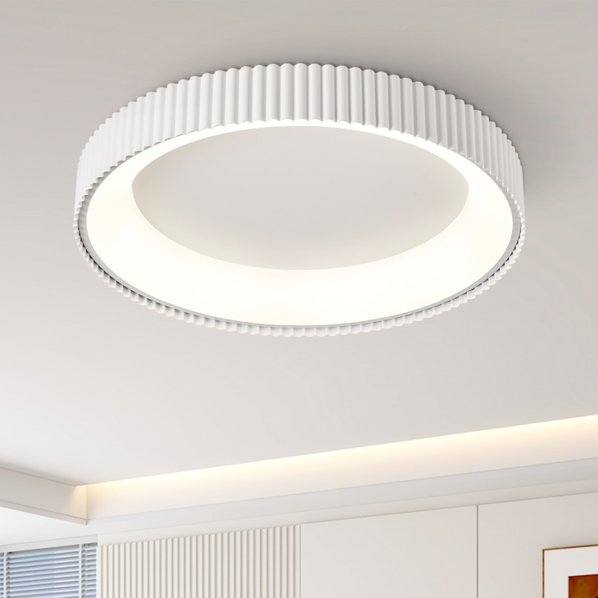 BRILAGI - prigušiva plafonska LED svetiljka FALCON MODERN LED/54W/230V 3000-6000K pr. 60 cm bela + daljinski upravljač