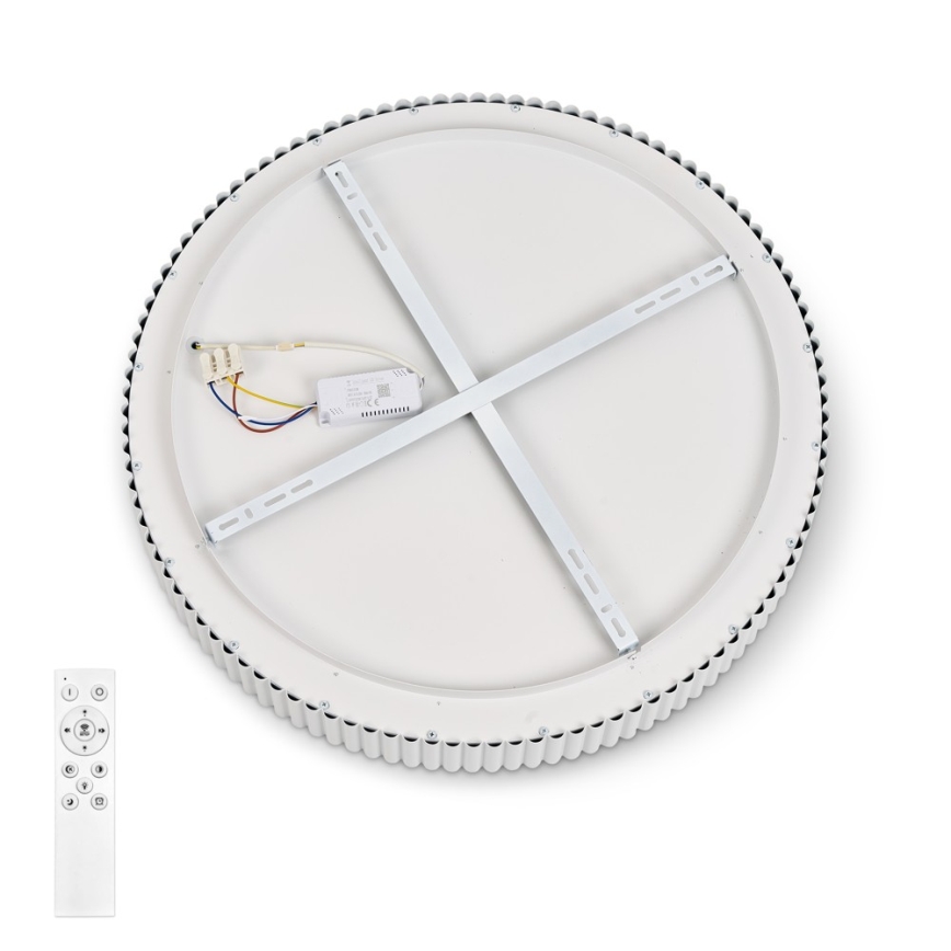 BRILAGI - prigušiva plafonska LED svetiljka FALCON MODERN LED/54W/230V 3000-6000K pr. 60 cm bela + daljinski upravljač