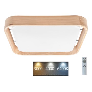 Brilagi - LED prigušiva plafonska lampa MANAROLA CUBIC LED/24W/230V 45x45 cm 3000-6500K bor + daljinski upravljač