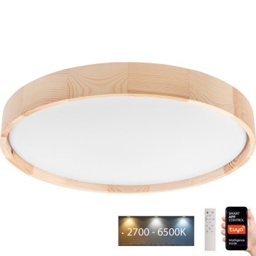 Brilagi - LED prigušiva plafonska lampa MANAROLA SMART LED/36W/230V 2700-6500K prečnik 51 cm Wi-Fi Tuya + daljinsko upravljanje