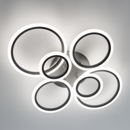 Brilagi - LED prigušiva plafonska lampa ORBITS LED/85W/230V 3000-6500K antracit + daljinski upravljač