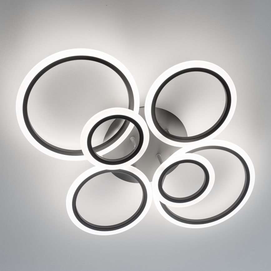 Brilagi - LED prigušiva plafonska lampa ORBITS LED/85W/230V 3000-6500K antracit + daljinski upravljač