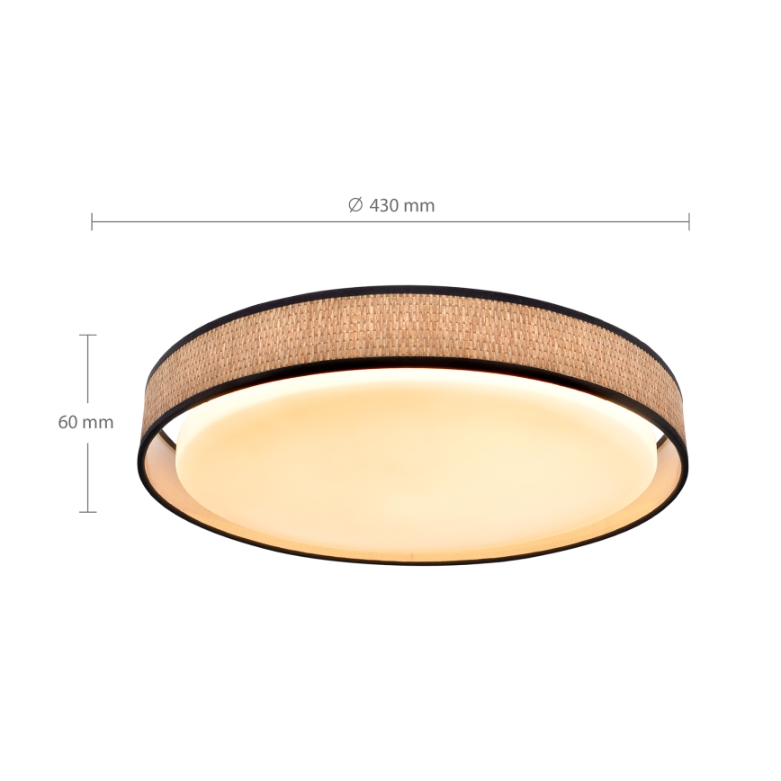 Brilagi - LED prigušiva plafonsko svetlo PILAR LED/48W/230V 3000-6500K pr. 43 cm + daljinski upravljač