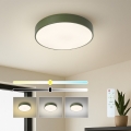 Brilagi - LED prigušiva plafonska lampa POOL LED/36W/230V 3000-6000K prečnik 30 cm zelena + daljinski upravljač