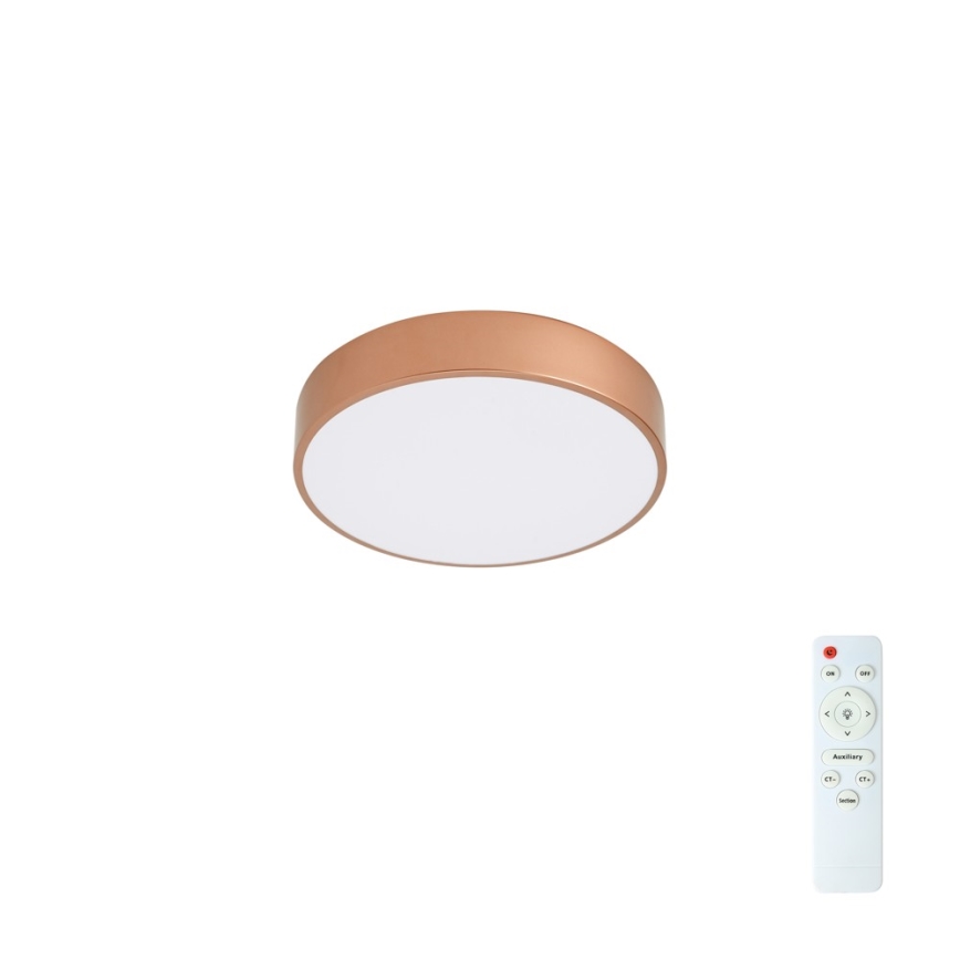 BRILAGI - LED prigušiva stropna svetiljka POOL LED/36W/230V 3000-6000K prečnik 30 cm bakarna + daljinski upravljač