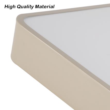 Brilagi - LED prigušiva plafonska lampa POOL LED/48W/230V 3000-6000K 50x50 cm bež + daljinski upravljač