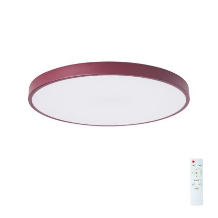 Brilagi - LED prigušiva stropna svetiljka POOL LED/60W/230V 3000-6000K prečnik 60 cm bordo + daljinski upravljač