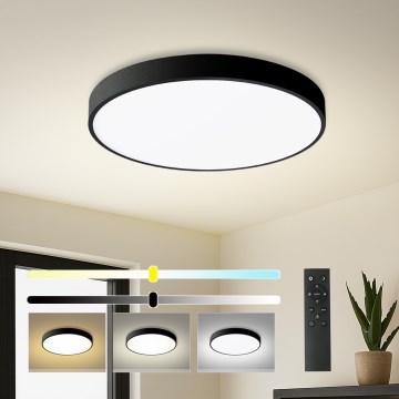Brilagi - LED prigušiva plafonska lampa POOL SMART LED/60W/230V 50 cm 3000-6000K Wi-Fi Tuya + daljinsko upravljanje crna