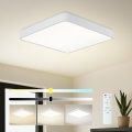 Brilagi - LED prigušiva plafonska lampa POOL SQUARE LED/48W/230V 3000-6000K 50x50 cm bela + daljinski upravljač