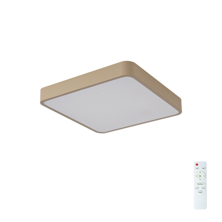 BRILAGI - LED prigušiva plafonska lampa POOL SQUARE LED/48W/230V 3000-6000K 50x50 cm bež + daljinski upravljač