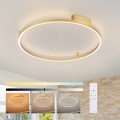 Brilagi - LED prigušiva plafonska lampa PORTOFINO LED/60W/230V 3000-6000K prečnik 80 cm zlatna + daljinski upravljač