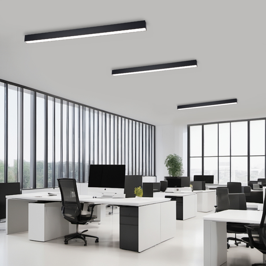 Brilagi - LED prigušiva plafonska svetiljka SLEEKLINE SMART LED/40W/230V 3000-6000K Wi-Fi Tuya crna + daljinski upravljač