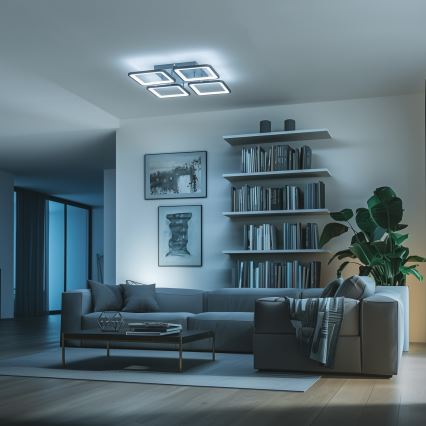 Brilagi - LED prigušiva plafonska svetiljka SQUARED LED/85W/230V 3000-6500K + daljinski upravljač