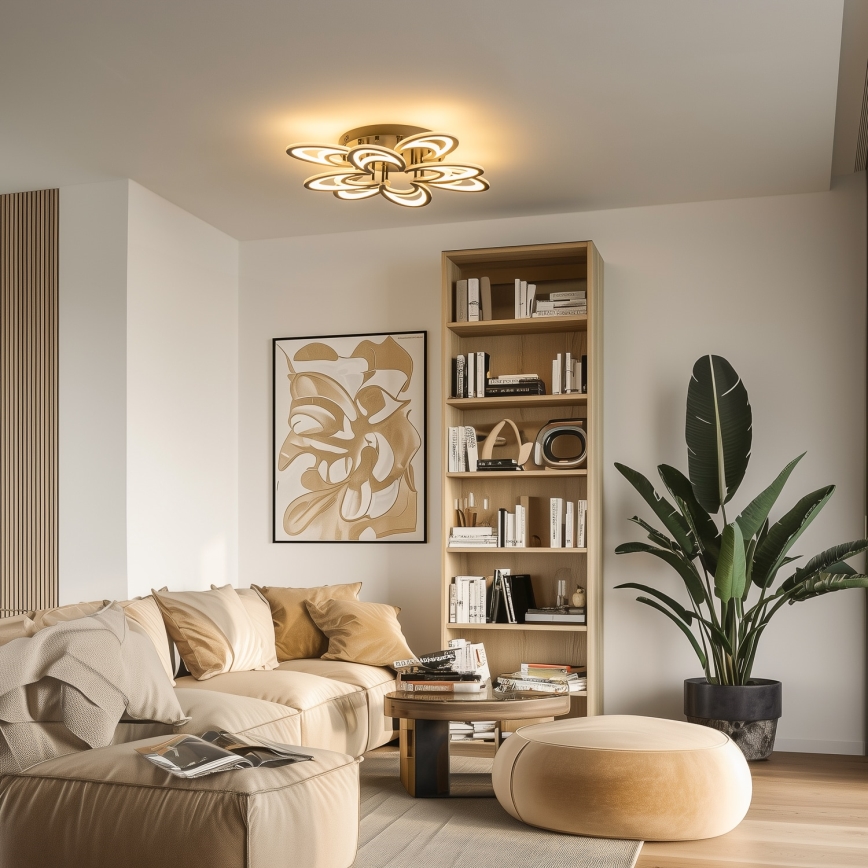 Brilagi - LED prigušiva nadgradni plafonski luster TWIST LED/125W/230V 3000-6500K + daljinski upravljač