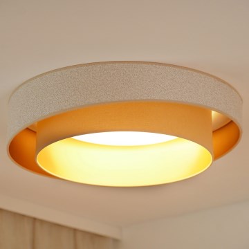 Brilagi - LED prigušiva plafonska lampa VEGAS SHINE LED/24W/230V prečnik 60 cm 3000/4000/6500K krem/bež + daljinski upravljač