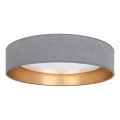 Brilagi - LED prigušiva plafonska lampa VELVET SMARTIX LED/36W/230V 3000-6000K prečnik 55 cm siva/zlatna Wi-Fi Tuya Beacon + daljinski upravljač