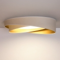 BRILAGI - LED prigušiva plafonska lampa VELVET TWIST LED/36W/230V 3000-6000K prečnik 65 cm Wi-Fi Tuya Beacon bela/zlatna + daljinski upravljač