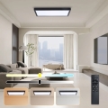 Brilagi - LED prigušiva plafonska lampa za kupatilo FRAME SMART LED/30W/230V 30x60 cm 3000-6000K IP44 crna + daljinski upravljač