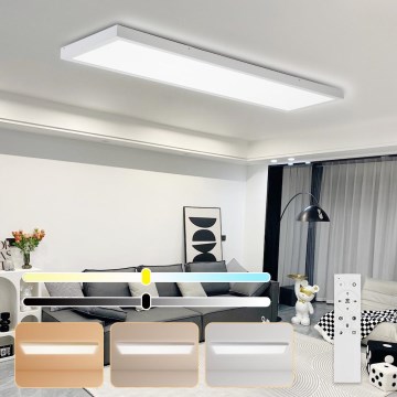 Brilagi - LED prigušiva plafonska lampa za kupatilo FRAME SMART LED/50W/230V 120x30 cm 3000-6000K IP44 bela + daljinski upravljač