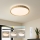 Brilagi - LED prigušiva plafonska svetiljka CORVO LED/72W/230V 3000-6000K dekor drveta prečnika 50 cm + daljinski upravljač