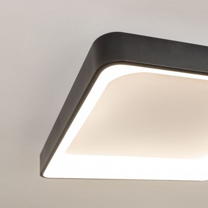 Brilagi - LED prigušiva plafonska svetiljka FALCON II LED/125W/230V 3000-6500K 60x60 cm crna + daljinski upravljač