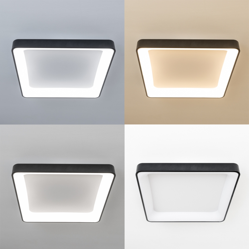 Brilagi - LED prigušiva plafonska svetiljka FALCON II LED/125W/230V 3000-6500K 60x60 cm crna + daljinski upravljač
