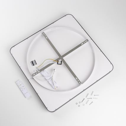Brilagi - LED prigušiva plafonska svetiljka FALCON II LED/125W/230V 3000-6500K 60x60 cm crna + daljinski upravljač