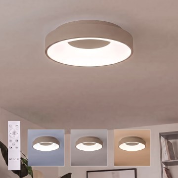 BRILAGI - LED prigušiva plafonska svetiljka FALCON II LED/67W/230V 3000-6500K prečnik 40 cm bež + daljinski upravljač