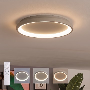 BRILAGI - LED prigušiva plafonska svetiljka FALCON SLIM LED/42W/230V 3000-6500K prečnik 50 cm bež + daljinski upravljač