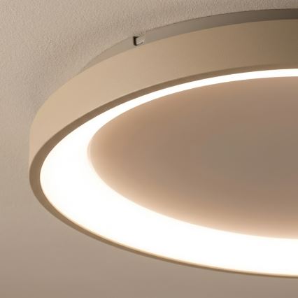BRILAGI - LED prigušiva plafonska svetiljka FALCON SLIM LED/42W/230V 3000-6500K prečnik 50 cm bež + daljinski upravljač