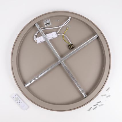 BRILAGI - LED prigušiva plafonska svetiljka FALCON SLIM LED/42W/230V 3000-6500K prečnik 50 cm bež + daljinski upravljač