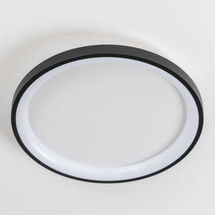 Brilagi - LED prigušiva stropna svetiljka FALCON SLIM LED/42W/230V 3000-6500K prečnik 50 cm crna + daljinski upravljač