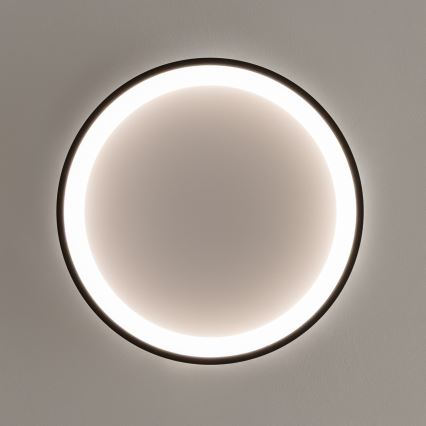 Brilagi - LED prigušiva stropna svetiljka FALCON SLIM LED/42W/230V 3000-6500K prečnik 50 cm crna + daljinski upravljač