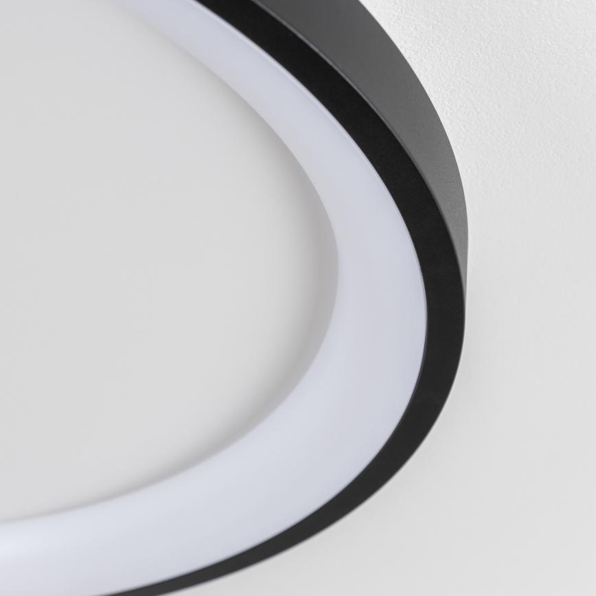 Brilagi - LED prigušiva stropna svetiljka FALCON SLIM LED/42W/230V 3000-6500K prečnik 50 cm crna + daljinski upravljač