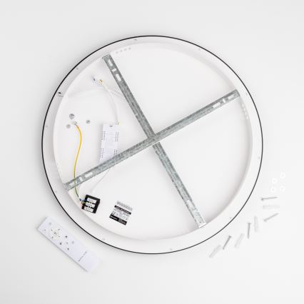 Brilagi - LED prigušiva stropna svetiljka FALCON SLIM LED/42W/230V 3000-6500K prečnik 50 cm crna + daljinski upravljač