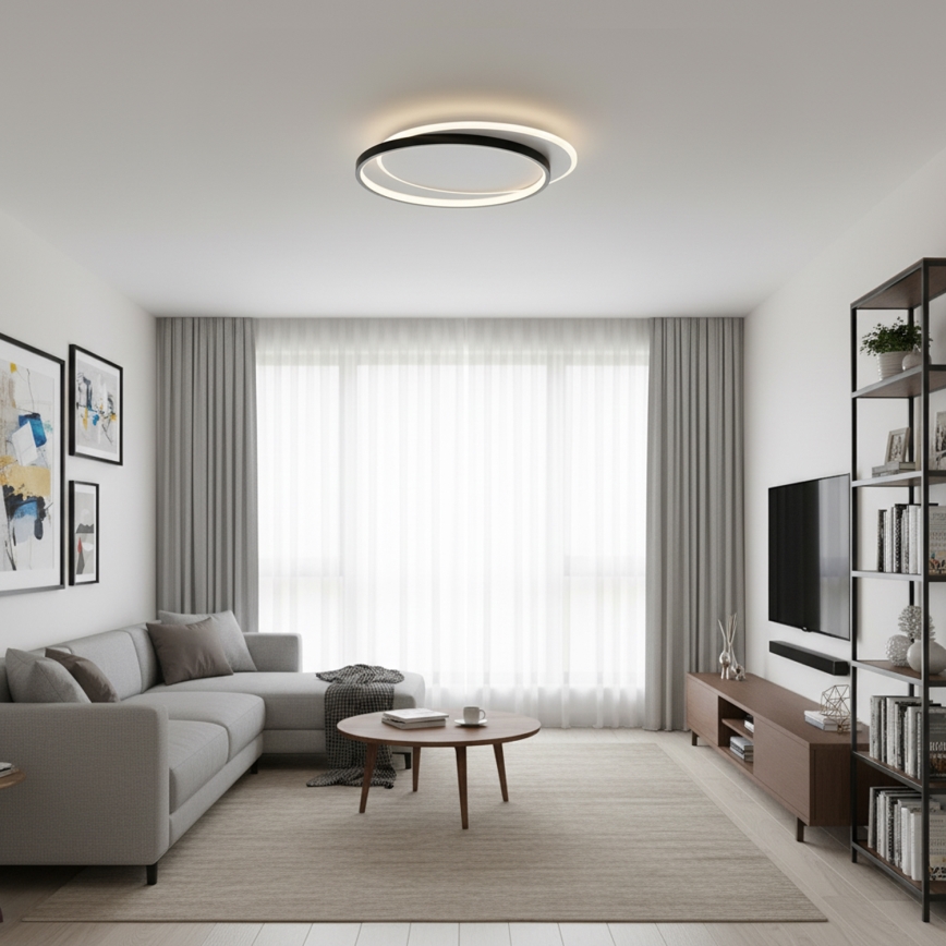 Brilagi - LED prigušiva plafonska svetiljka FLARE LED/48W/230V 39,5x45 cm 3000/4000/6000K + daljinsko upravljanje