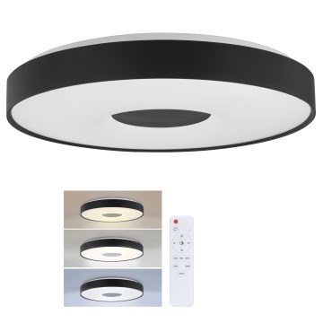 Brilagi - LED prigušiva plafonska svetiljka JAMIS LED/48W/230V 3000-6500K prečnik 39 cm crna + + daljinski upravljač