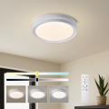 Brilagi - LED prigušiva plafonska svetiljka KREON LED/54W/230V 3000-6000K crna, prečnik 38 cm + daljinski upravljač