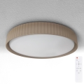 Brilagi - LED prigušiva plafonska svetiljka LUCIA LED/48W/230V 3000-6500K prečnik 41 cm braon + daljinski upravljač