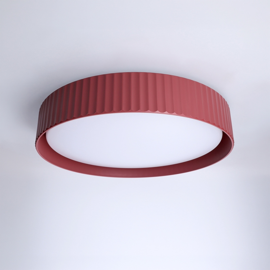 Brilagi - LED prigušiva plafonska svetiljka LUCIA LED/48W/230V 3000-6500K prečnik 41 cm crvena + daljinski upravljač