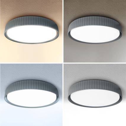 Brilagi - LED prigušiva plafonska svetiljka LUCIA LED/48W/230V 3000-6500K prečnik 41 cm siva + daljinski upravljač