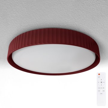 Brilagi - LED prigušiva plafonska svetiljka LUCIA LED/60W/230V 3000-6500K prečnik 59 cm crvena + daljinski upravljač