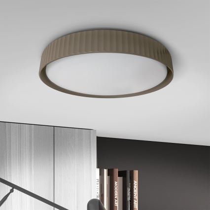Brilagi - LED prigušiva plafonska svetiljka LUCIA LED/60W/230V 3000-6500K prečnik 59 cm taupe + daljinski upravljač