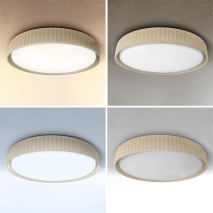 Brilagi - LED prigušiva stropna svetiljka LUCIA LED/60W/230V 3000-6500K prečnik 59 cm bež + daljinski upravljač