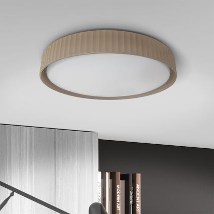 Brilagi - LED prigušiva plafonska svetiljka LUCIA LED/60W/230V 3000-6500K prečnik 59 cm braon + daljinski upravljač