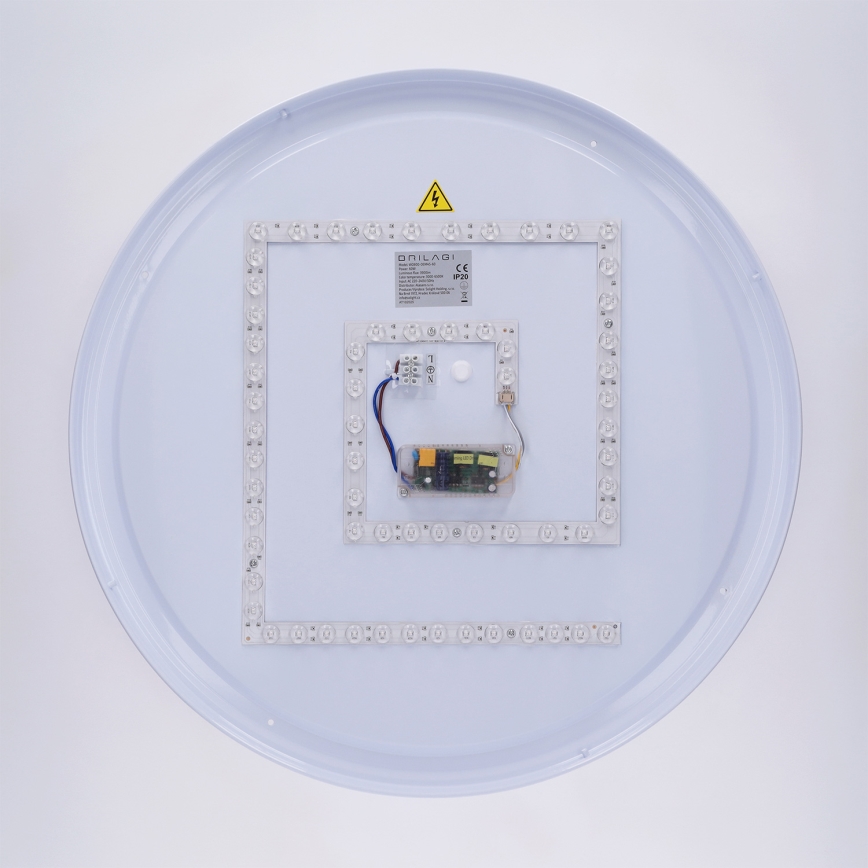 Brilagi - LED prigušiva plafonska svetiljka LUCIA LED/60W/230V 3000-6500K prečnik 59 cm braon + daljinski upravljač