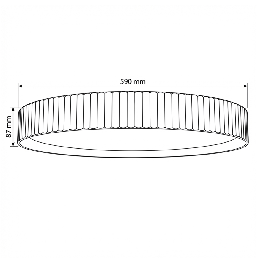 Brilagi - LED prigušiva plafonska svetiljka LUCIA LED/60W/230V 3000-6500K prečnik 59 cm braon + daljinski upravljač